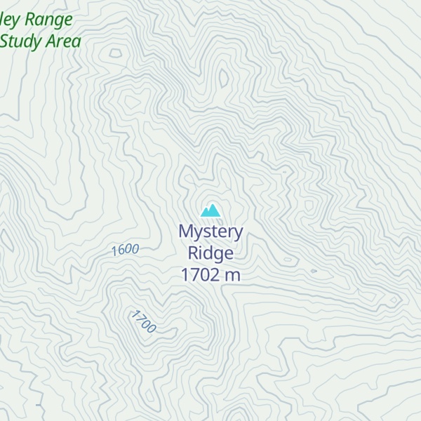 Map of Mystery Ridge