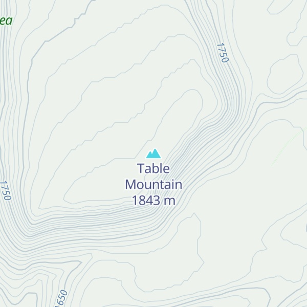 Map of Table Mountain