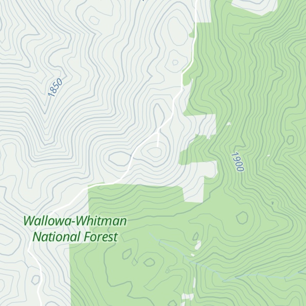 Map of Anthony Butte
