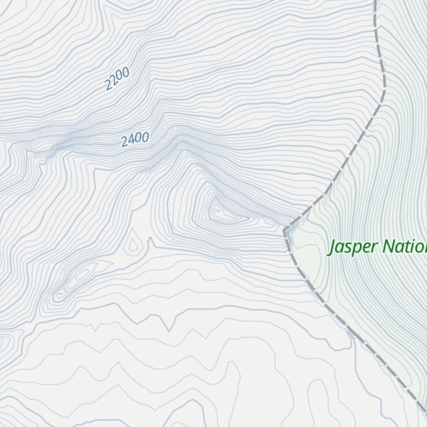 Map of Mount Brown