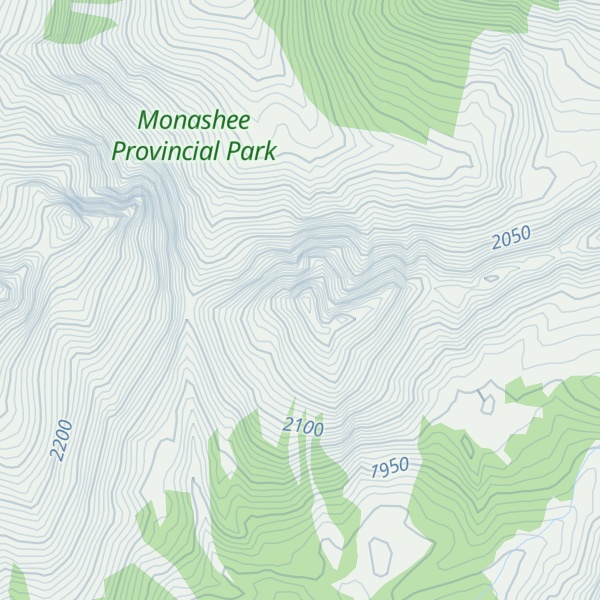 Map of Caribou Mountain