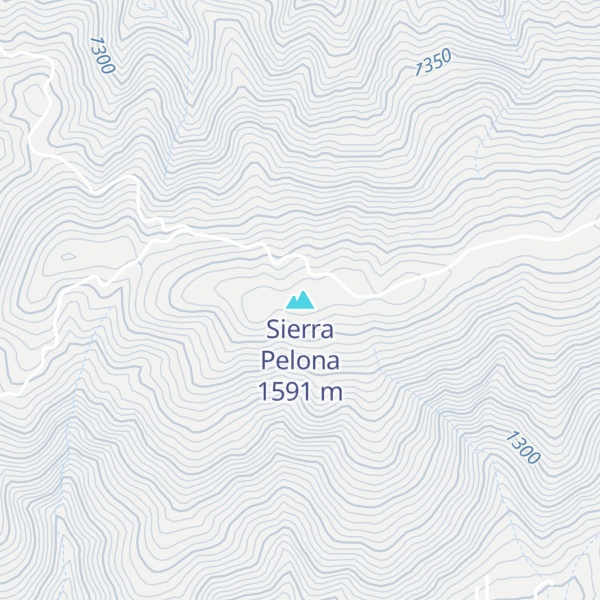 Map of Sierra Pelona