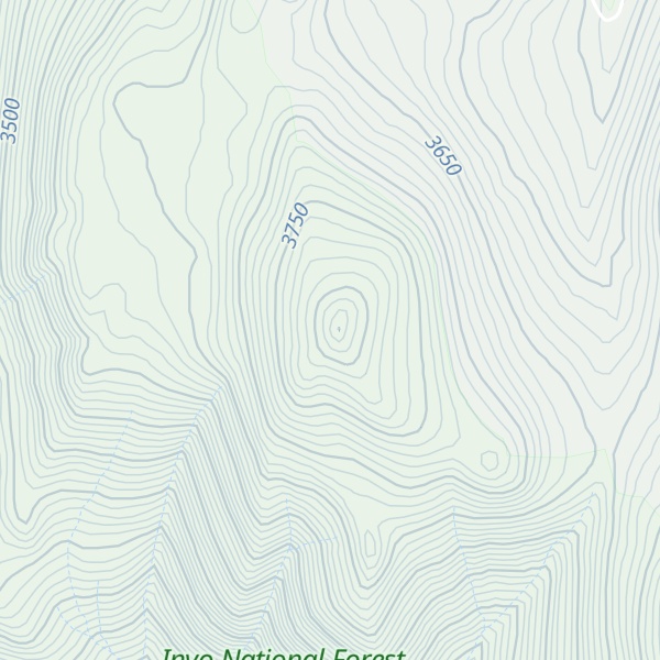 Map of Piute Mountain