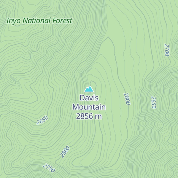 Map of Davis Mountain