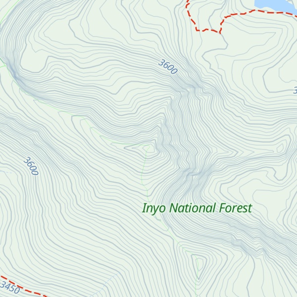 Map of Cirque Peak
