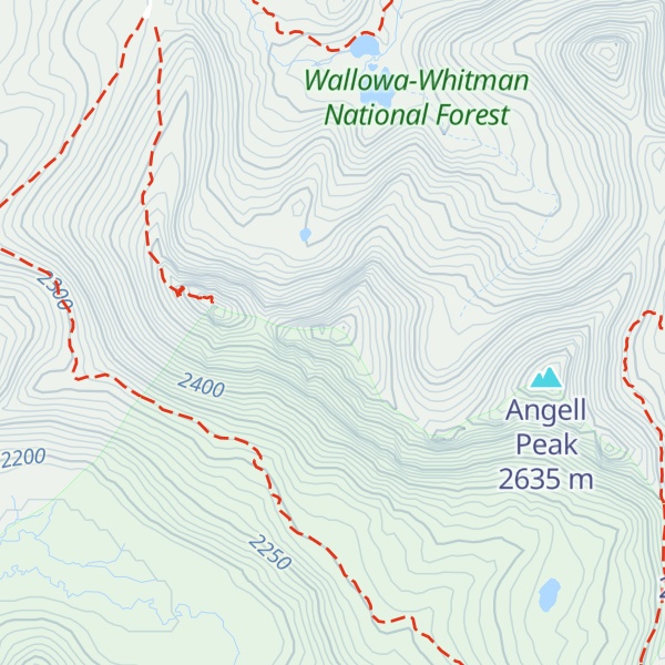 Map of Lees Peak