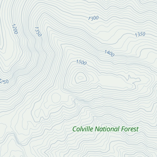 Map of Hoodoo Mountain