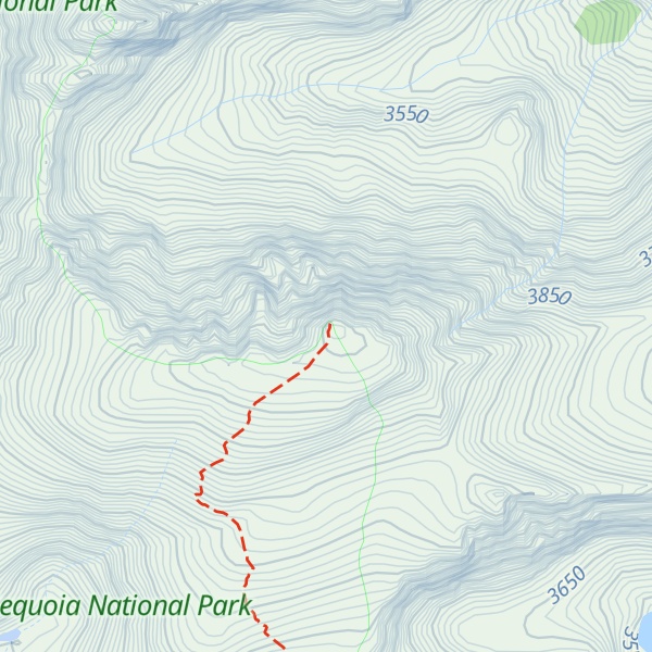 Map of Mount Langley