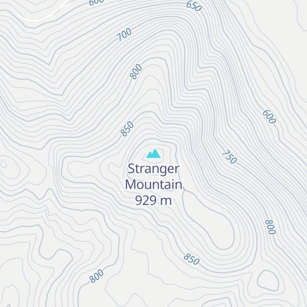 Map of Stranger Mountain