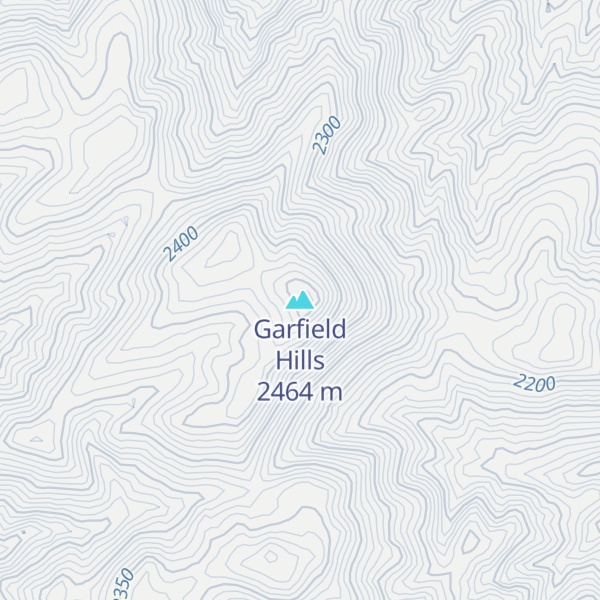 Map of Garfield Hills