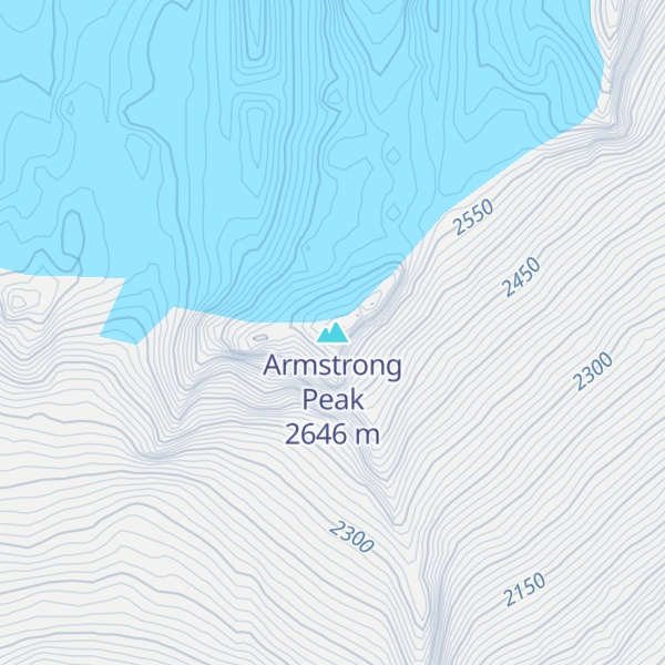 Map of Armstrong Peak