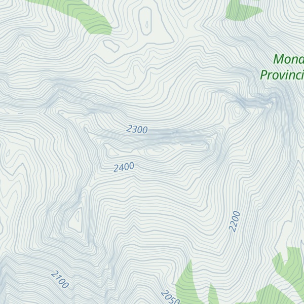 Map of Slate Mountain