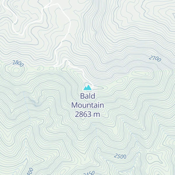 Map of Bald Mountain