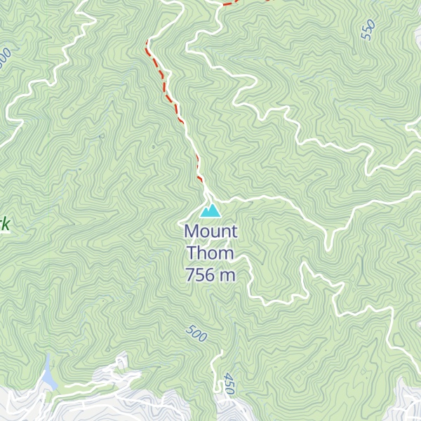 Map of Mount Thom