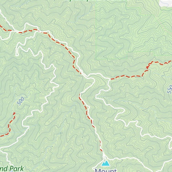 Map of Tongva Peak