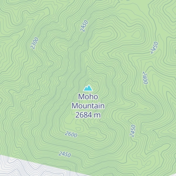 Map of Moho Mountain