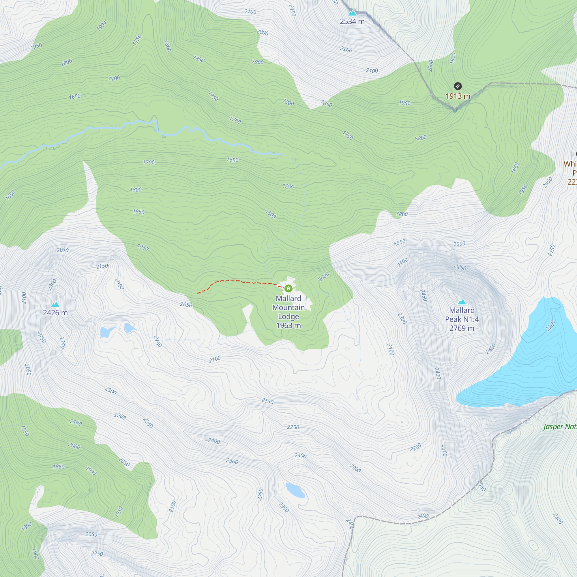 Mallard Mountain Lodge map