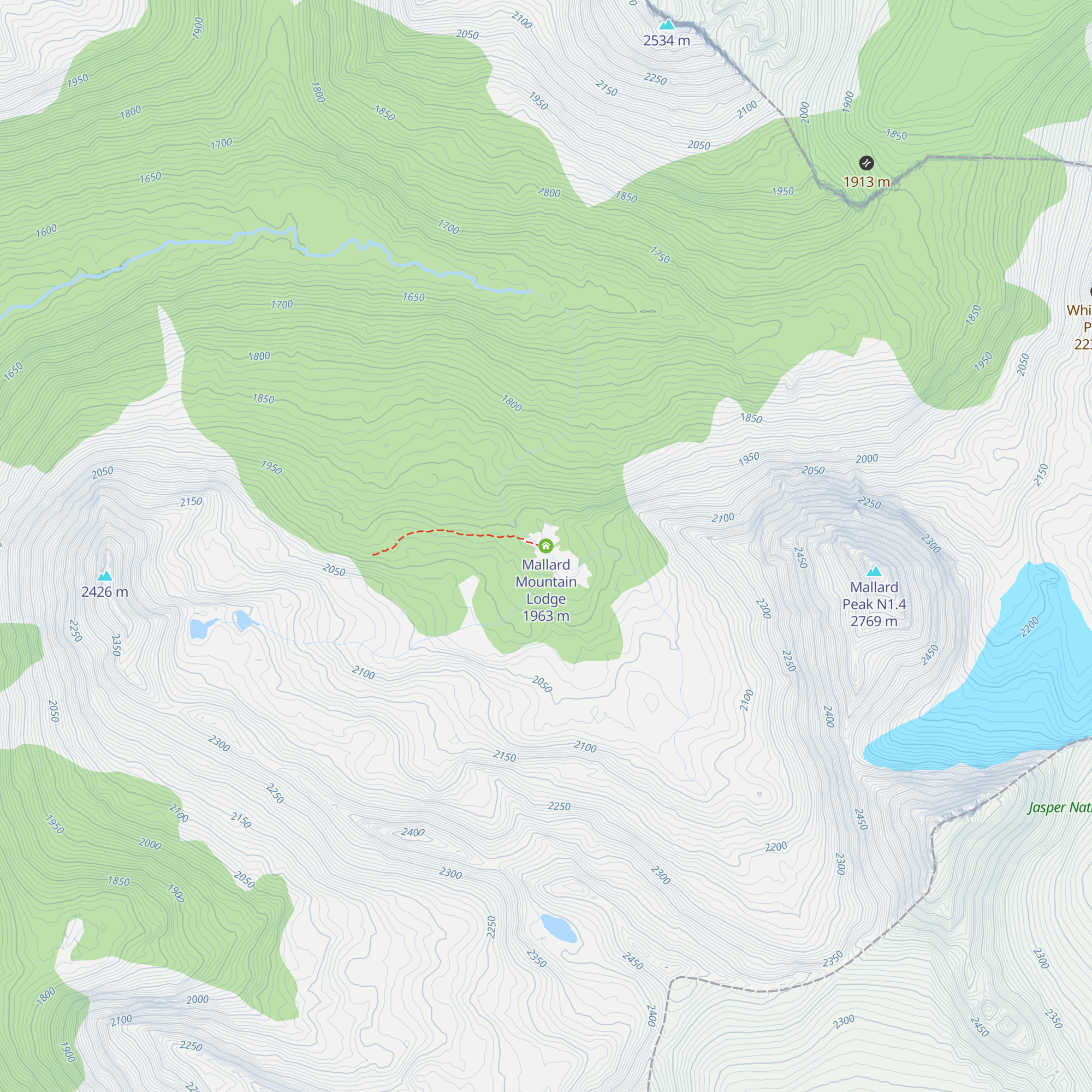 Mallard Mountain Lodge map
