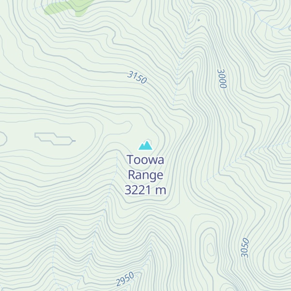 Map of Toowa Range