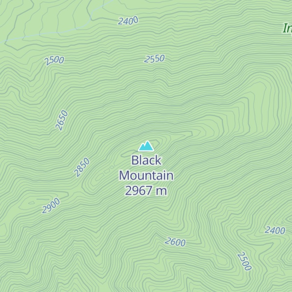 Map of Black Mountain
