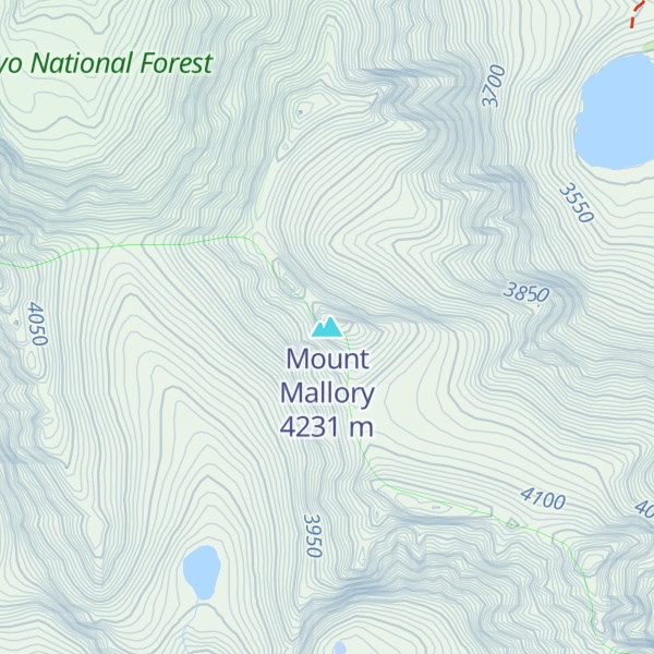 Map of Mount Mallory