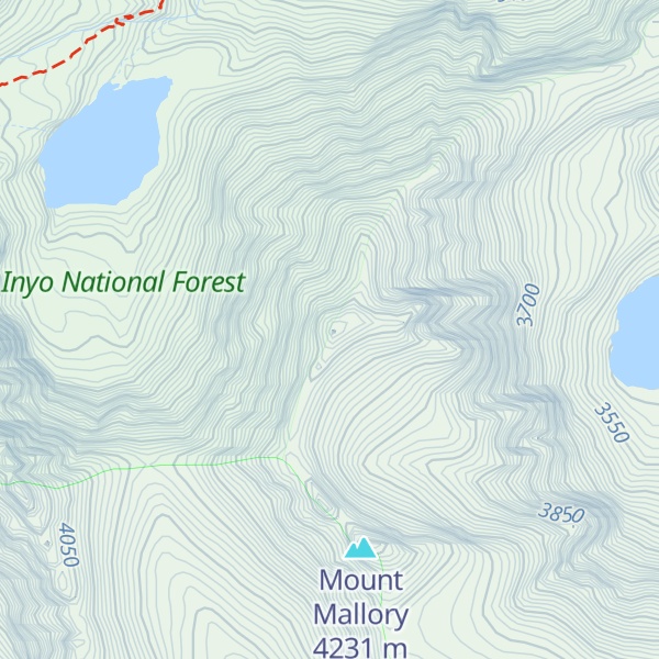 Map of Mount Irvine