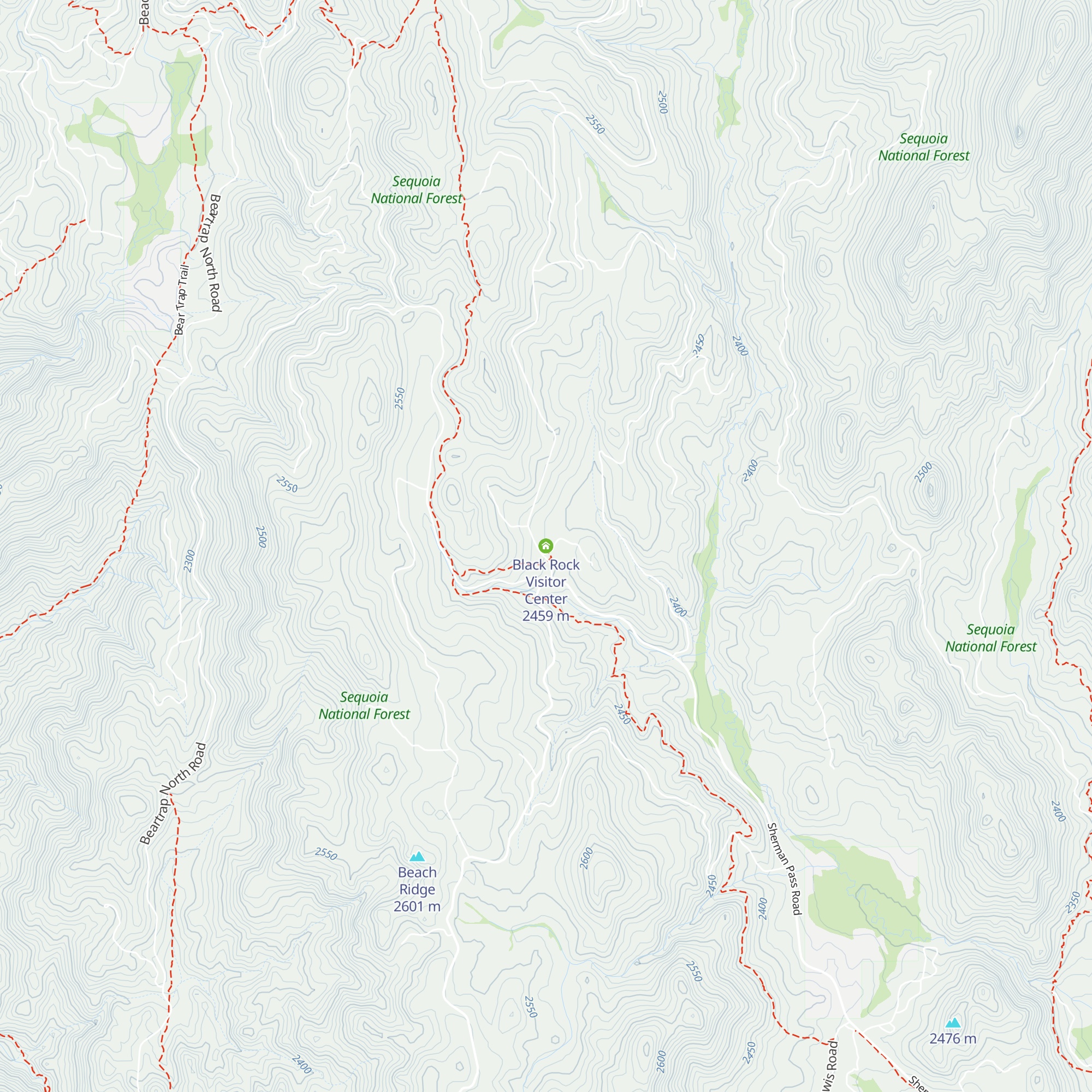 Black Rock Visitor Center map