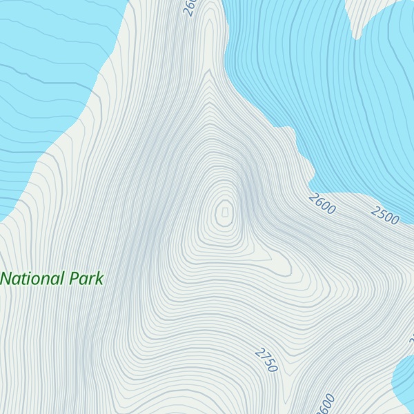 Map of Mount Erebus