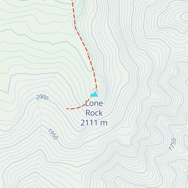 Map of Lone Rock