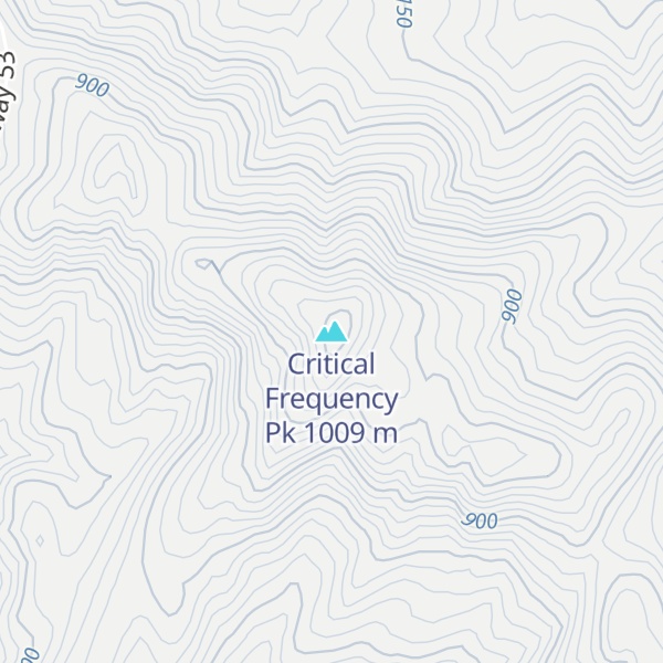 Map of Critical Frequency Pk