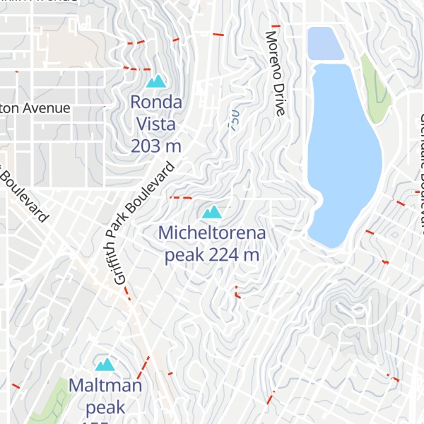 Map of Micheltorena peak
