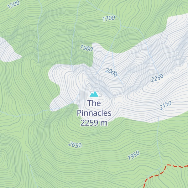 Map of The Pinnacles