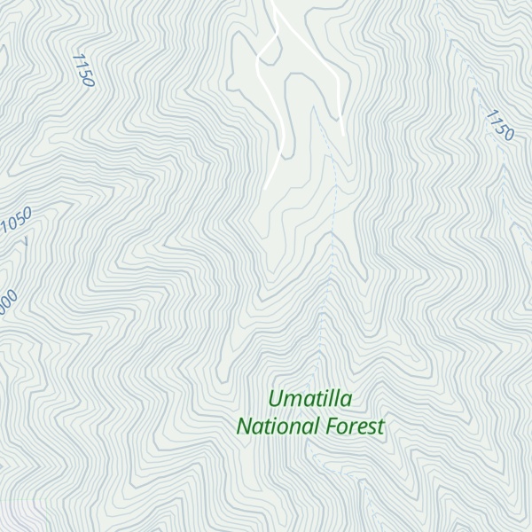 Map of North Fork Ridge