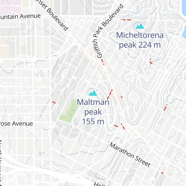 Map of Maltman peak