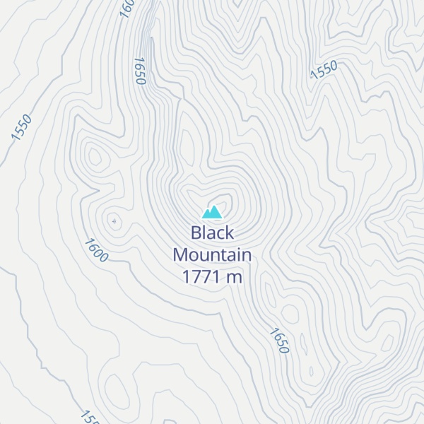 Map of Black Mountain