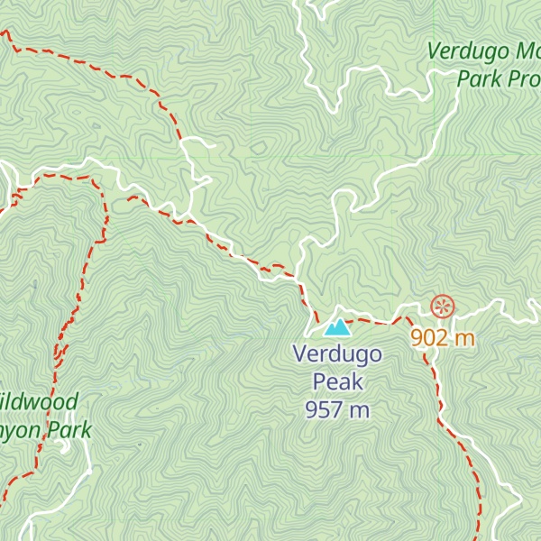Map of Robert Katz Peak