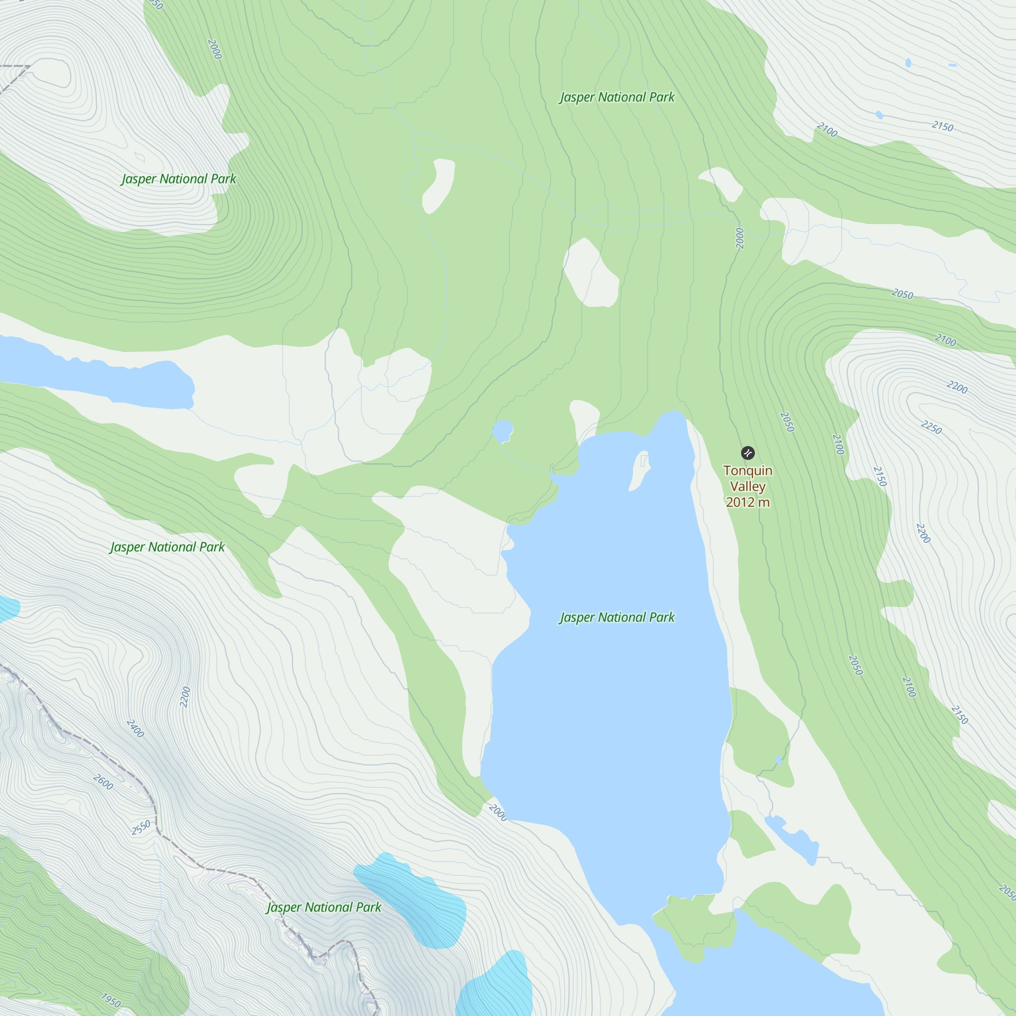 Tonquin Valley Backcountry Lodge map