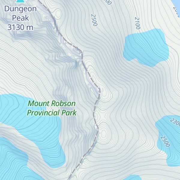 Map of Oubliette Peak