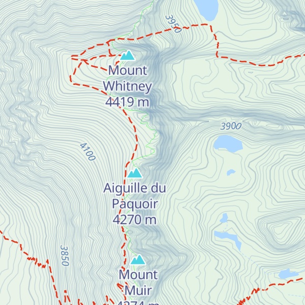 Map of Aiguille Extra
