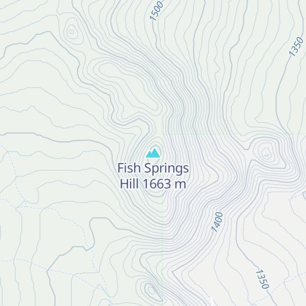 Map of Fish Springs Hill