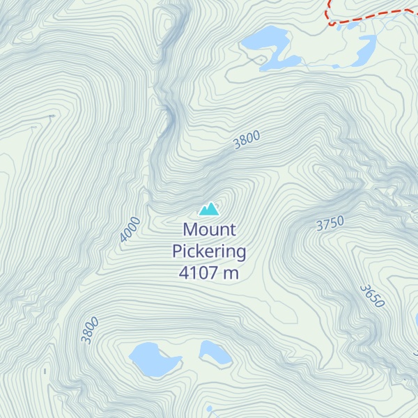 Map of Mount Pickering