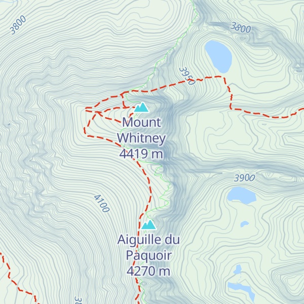 Map of Crooks Peak