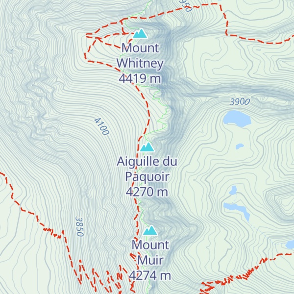 Map of Aiguille du Paquoir