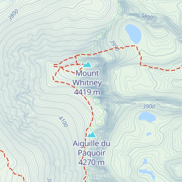 Map of Keeler Needle