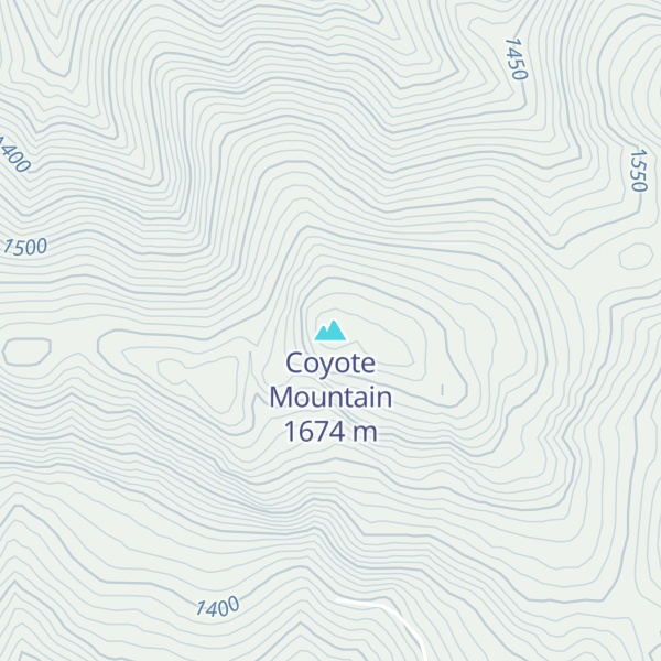 Map of Coyote Mountain