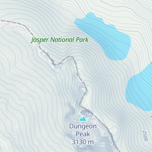 Map of Redoubt Peak