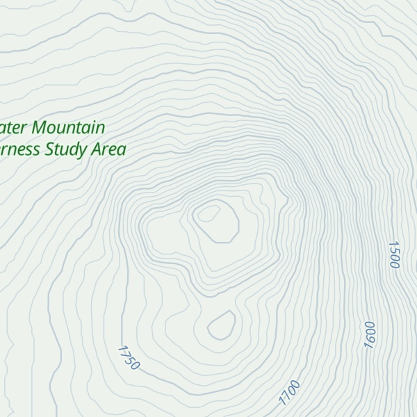 Map of Crater Mountain