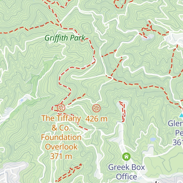 Map of Mount Hollywood