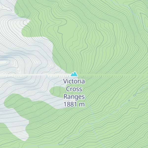 Map of Victoria Cross Ranges