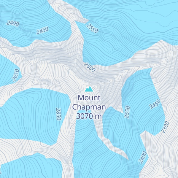 Map of Mount Chapman